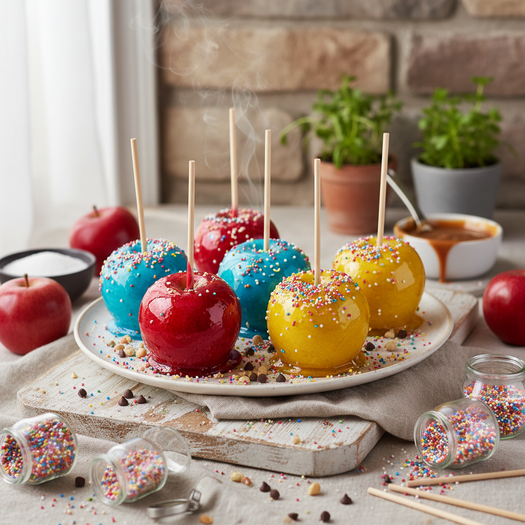 Colorful Candy Apples: A Vibrant & Easy Dessert Recipe