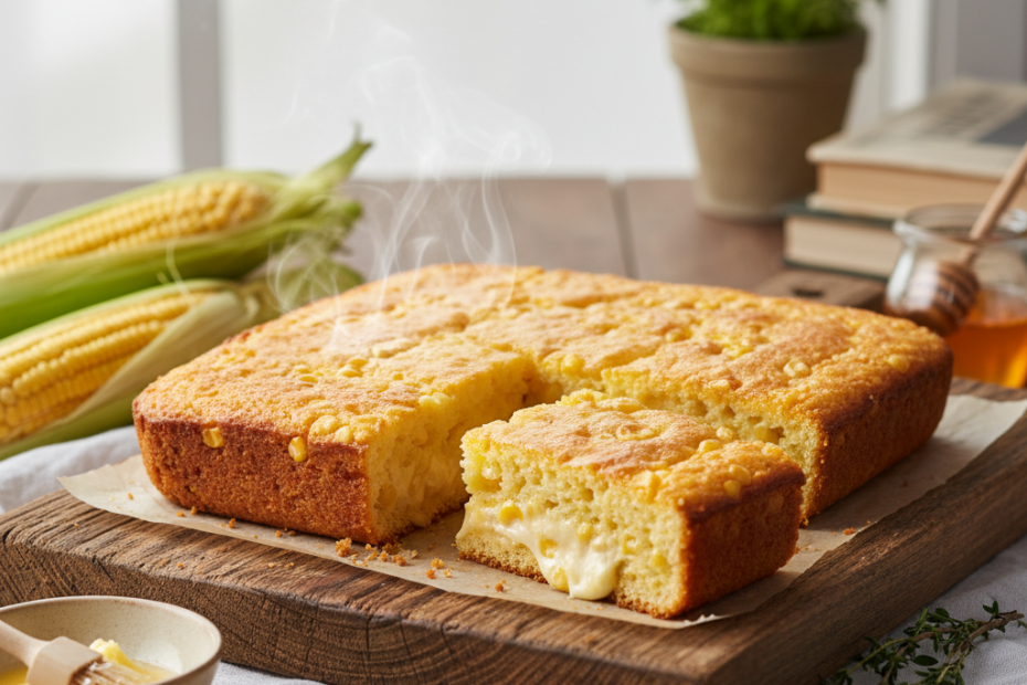 Easy & Creamy Cornbread Recipe (Bolo de Milho Cremoso)
