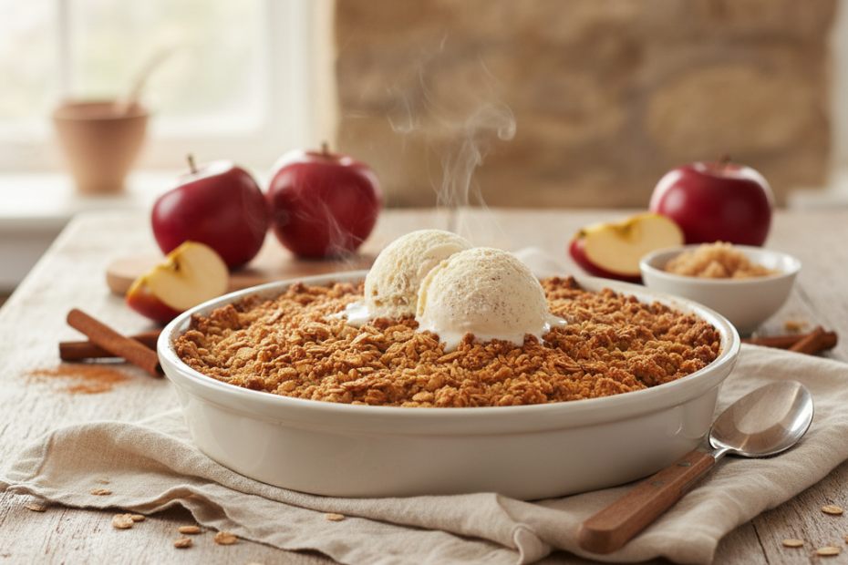 Crispy Apple Crumble Recipe: Easy & Delicious Dessert