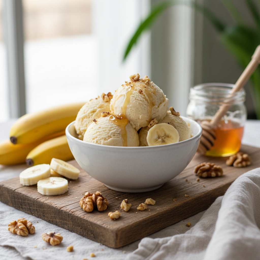 Easy Homemade Banana Ice Cream Recipe | Refreshing & Healthy Dessert