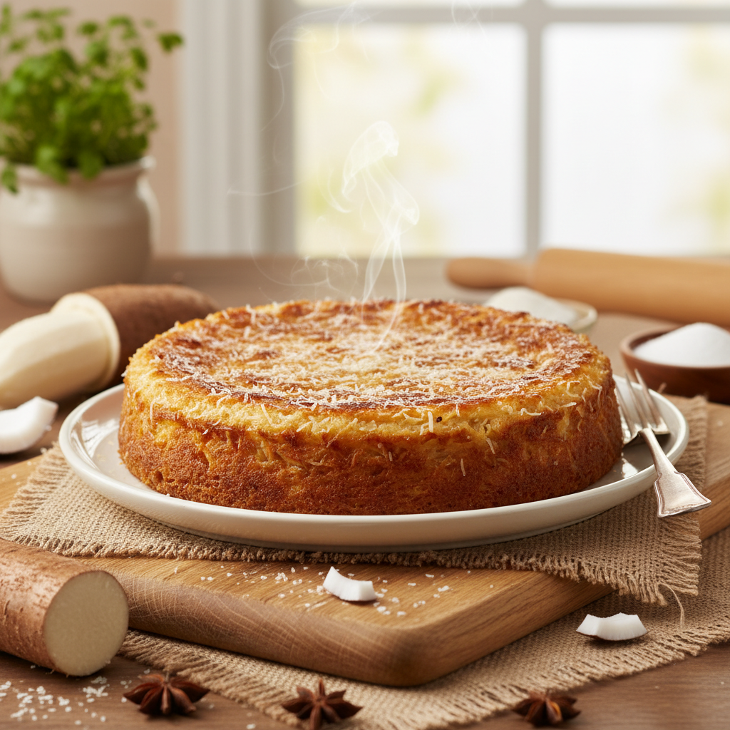 Easy Cassava Cake (Bolo de Mandioca Aipim) Recipe