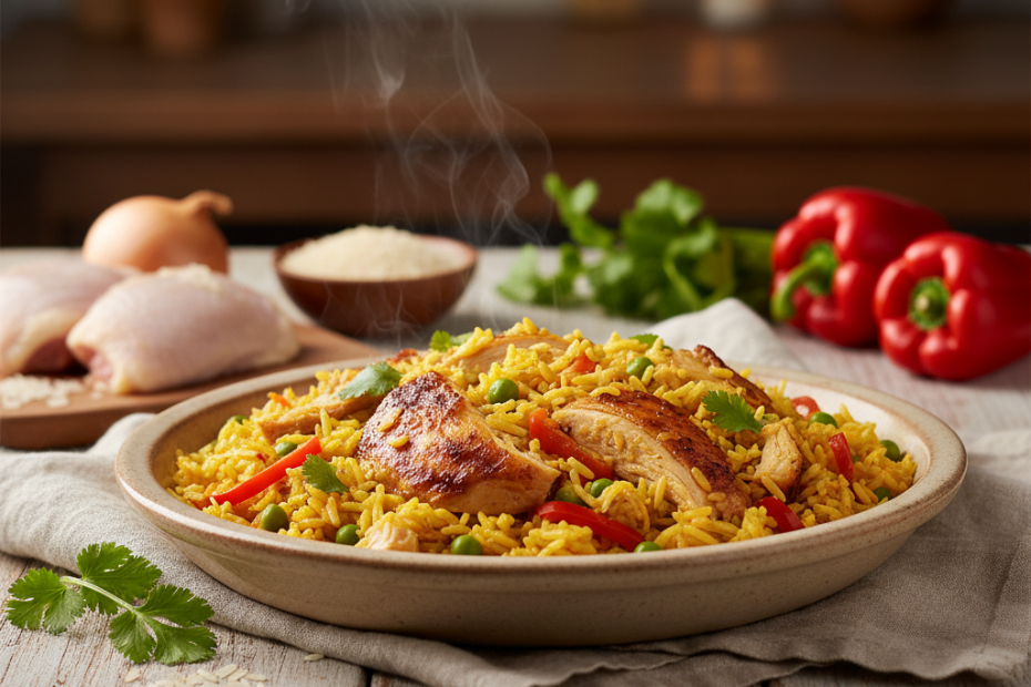 Easy Chicken and Rice Recipe (Arroz com Frango) – Quick & Flavorful