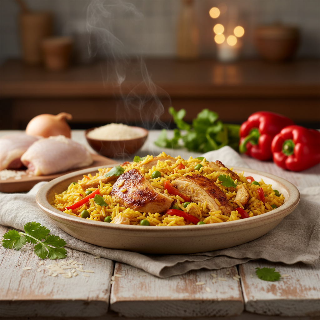 Easy Chicken and Rice Recipe (Arroz com Frango) – Quick & Flavorful