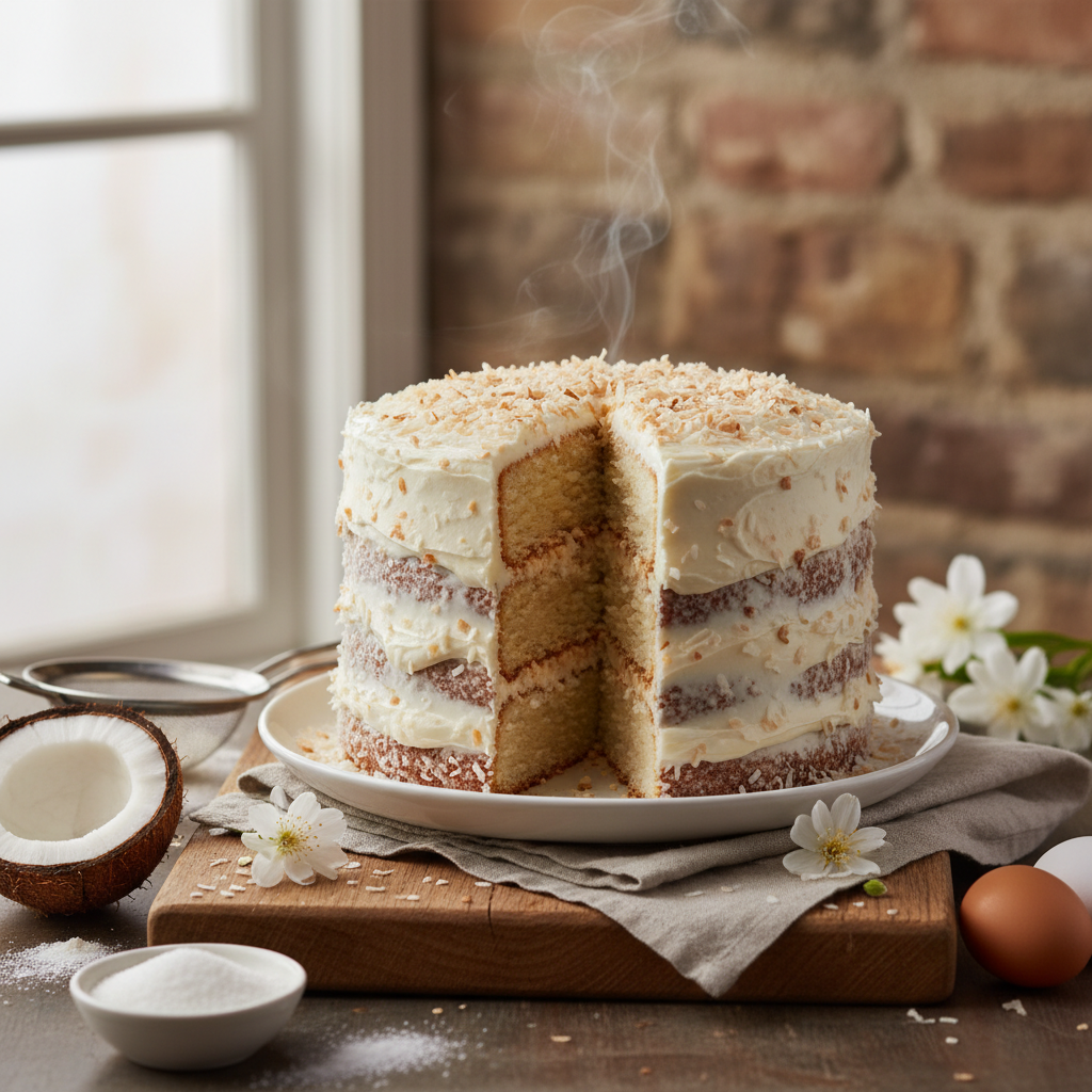 Easy Coconut Cake Recipe: Moist, Flavorful & Simple to Bake