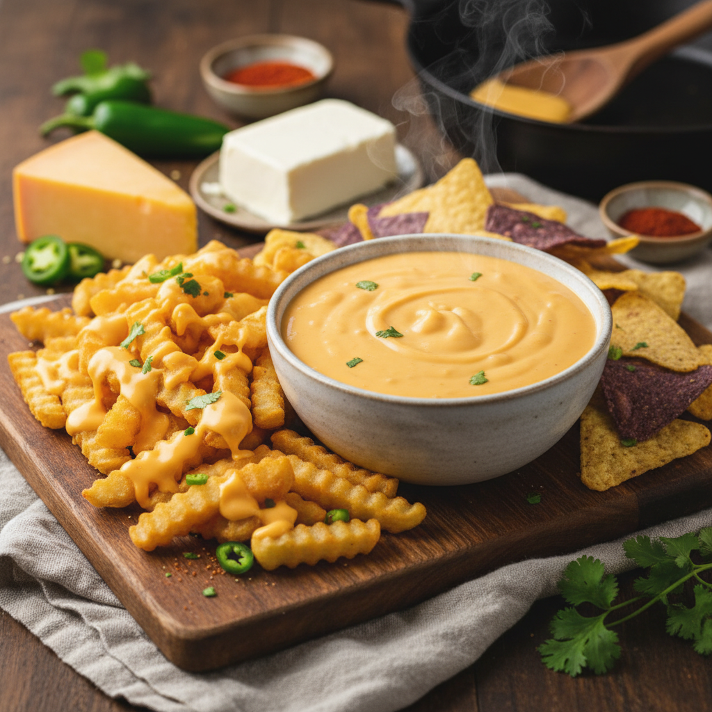Easy & Creamy Cheese Sauce Recipe | Perfect for Nachos & Fries