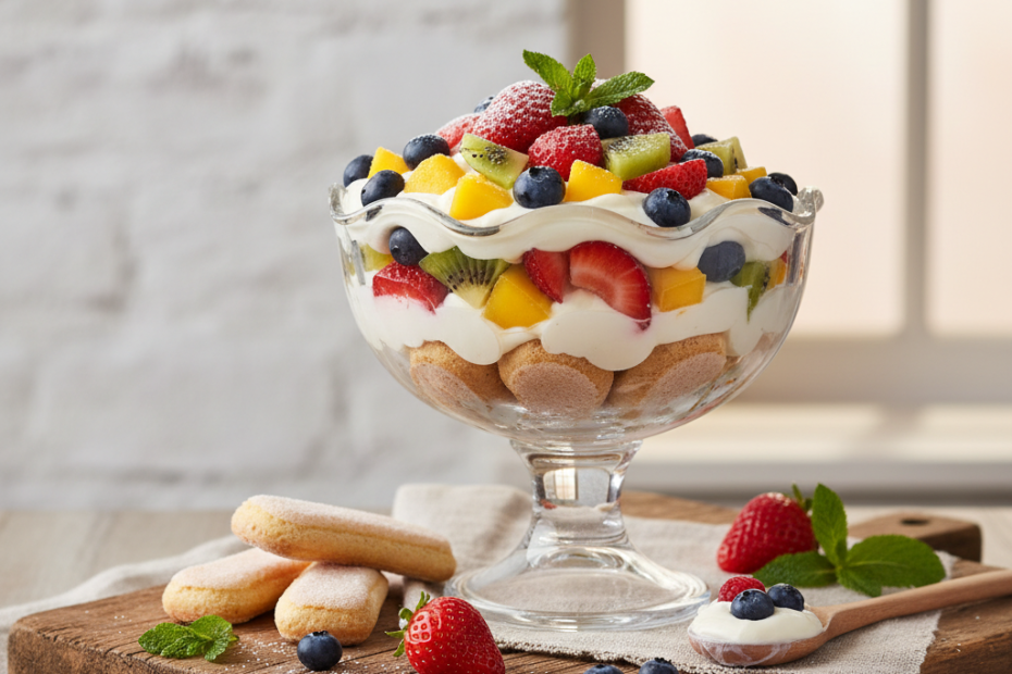 Easy Fruit Pavê Recipe: A Refreshing & Irresistible Dessert