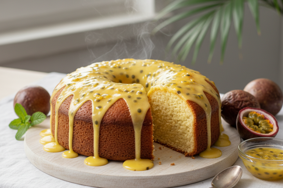 Easy Passion Fruit Cake Recipe (Bolo de Maracujá) – Fluffy & Tropical
