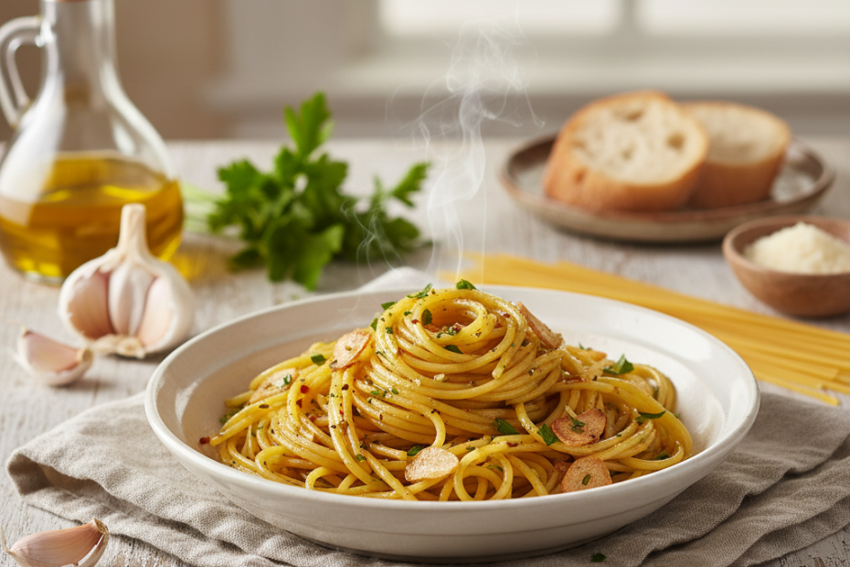 Delicious Garlic and Oil Pasta Recipe: Quick & Easy Italian Classic