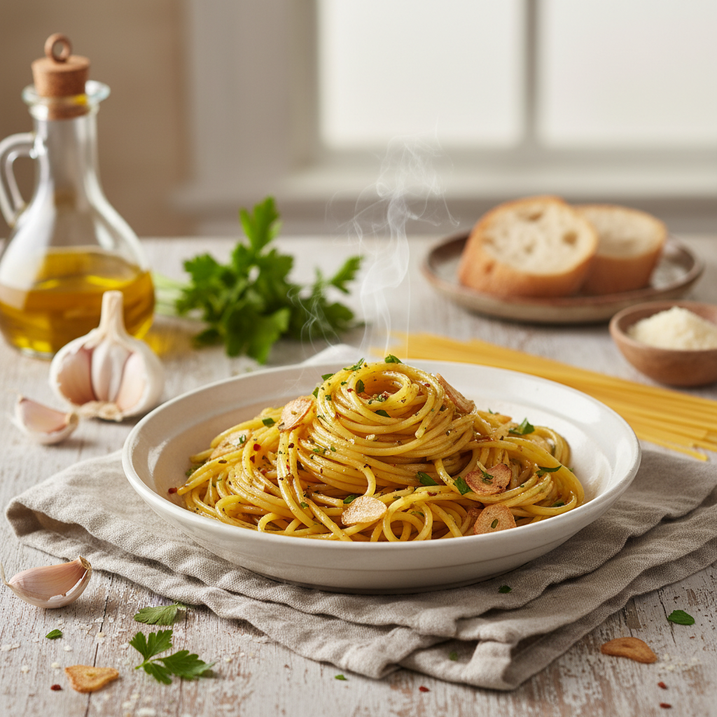 Delicious Garlic and Oil Pasta Recipe: Quick & Easy Italian Classic