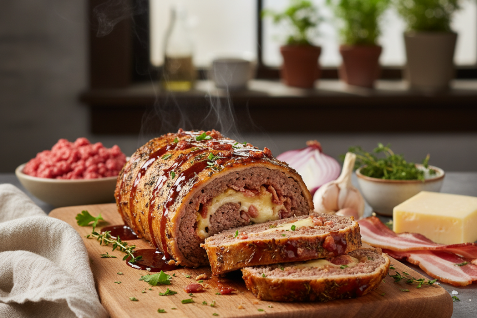Easy Ground Beef Roulade Recipe | Family Dinner Favorite