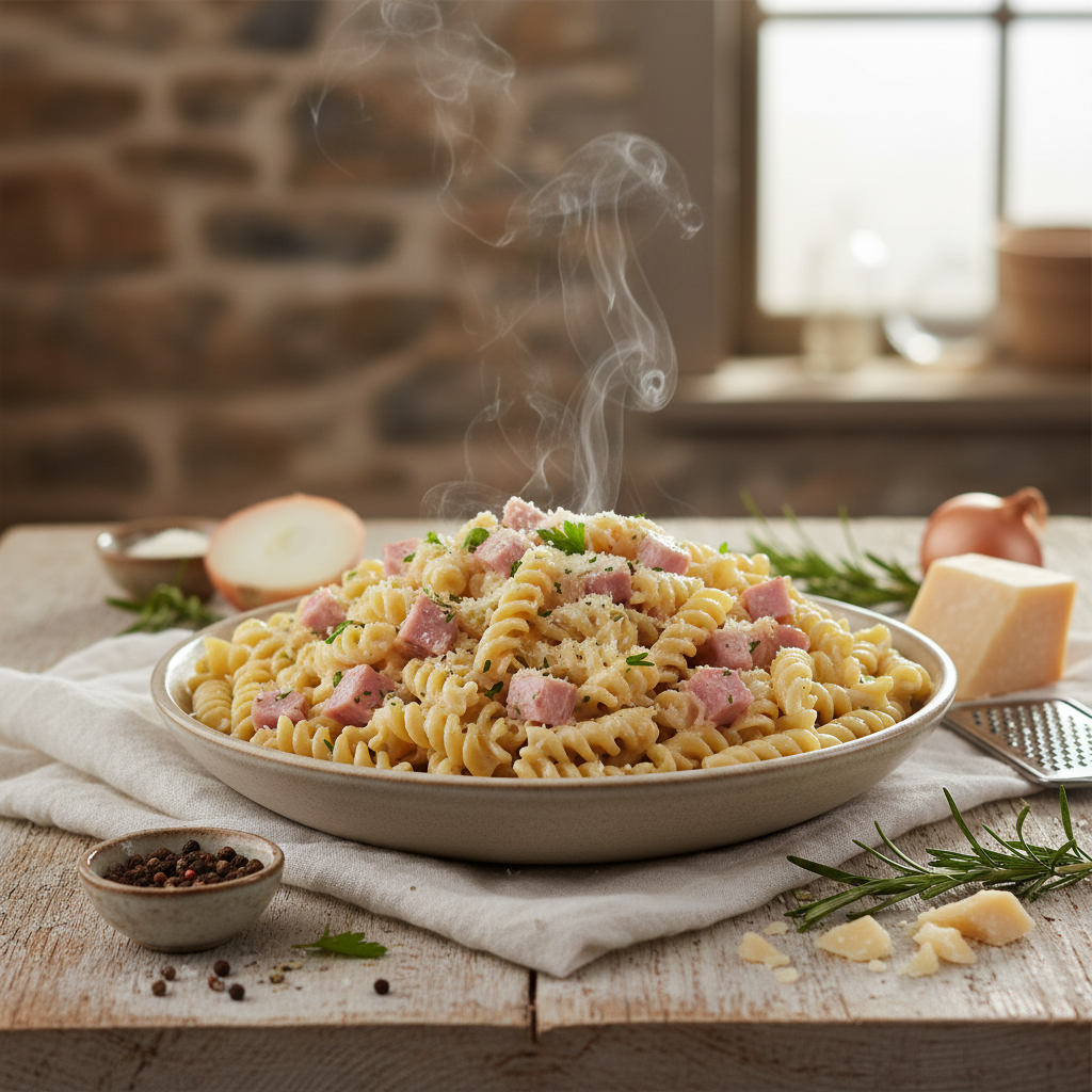 Creamy Ham Pasta: Easy & Delicious White Sauce Recipe