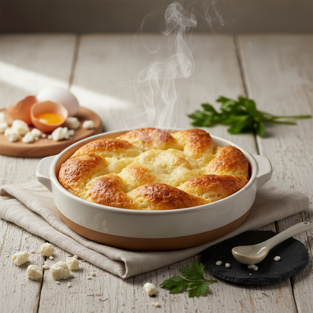 Pudding-Style Pão de Queijo: A Creamy Brazilian Cheese Bread Twist
