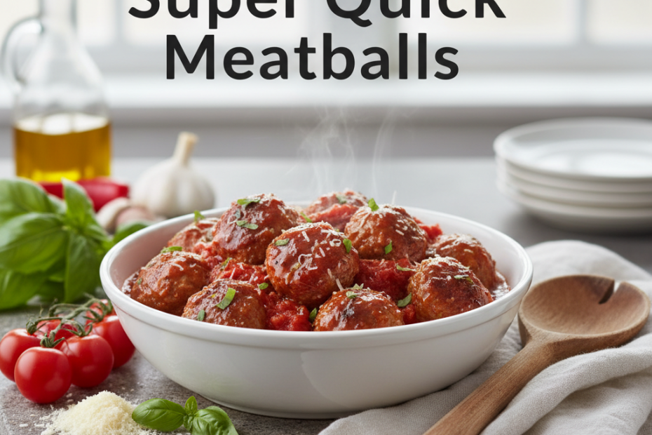Super Quick Meatballs: Easy & Delicious Family Dinner Recipe