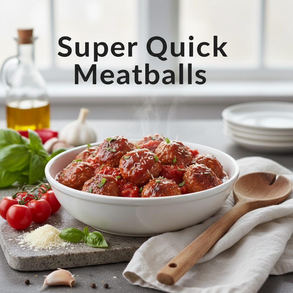 Super Quick Meatballs: Easy & Delicious Family Dinner Recipe