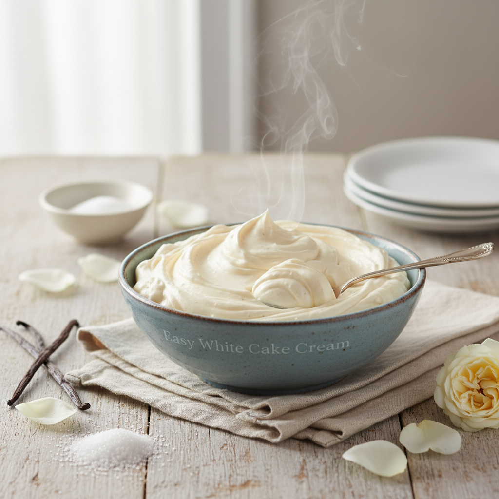 Easy White Cake Cream: Perfect Filling & Frosting Recipe